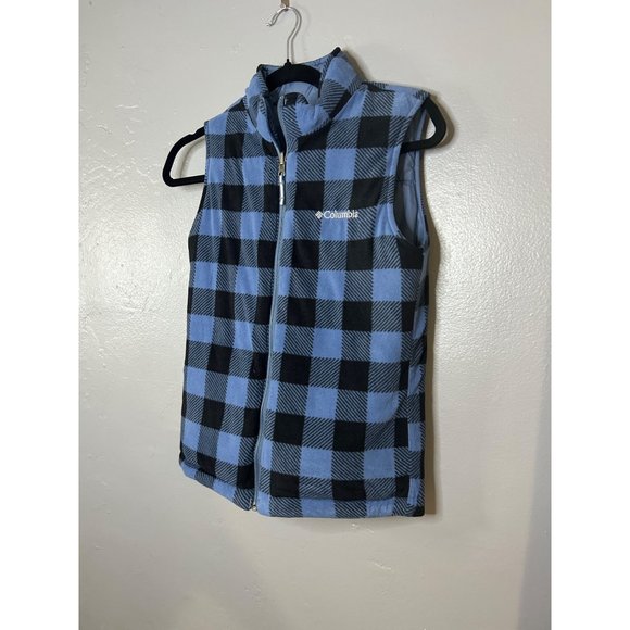 Columbia Sky Blue Reversible Puffer Vest XS-S - Picture 7 of 7